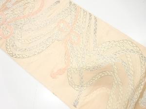 アンティーク　組紐模様織り出し袋帯（着用可）